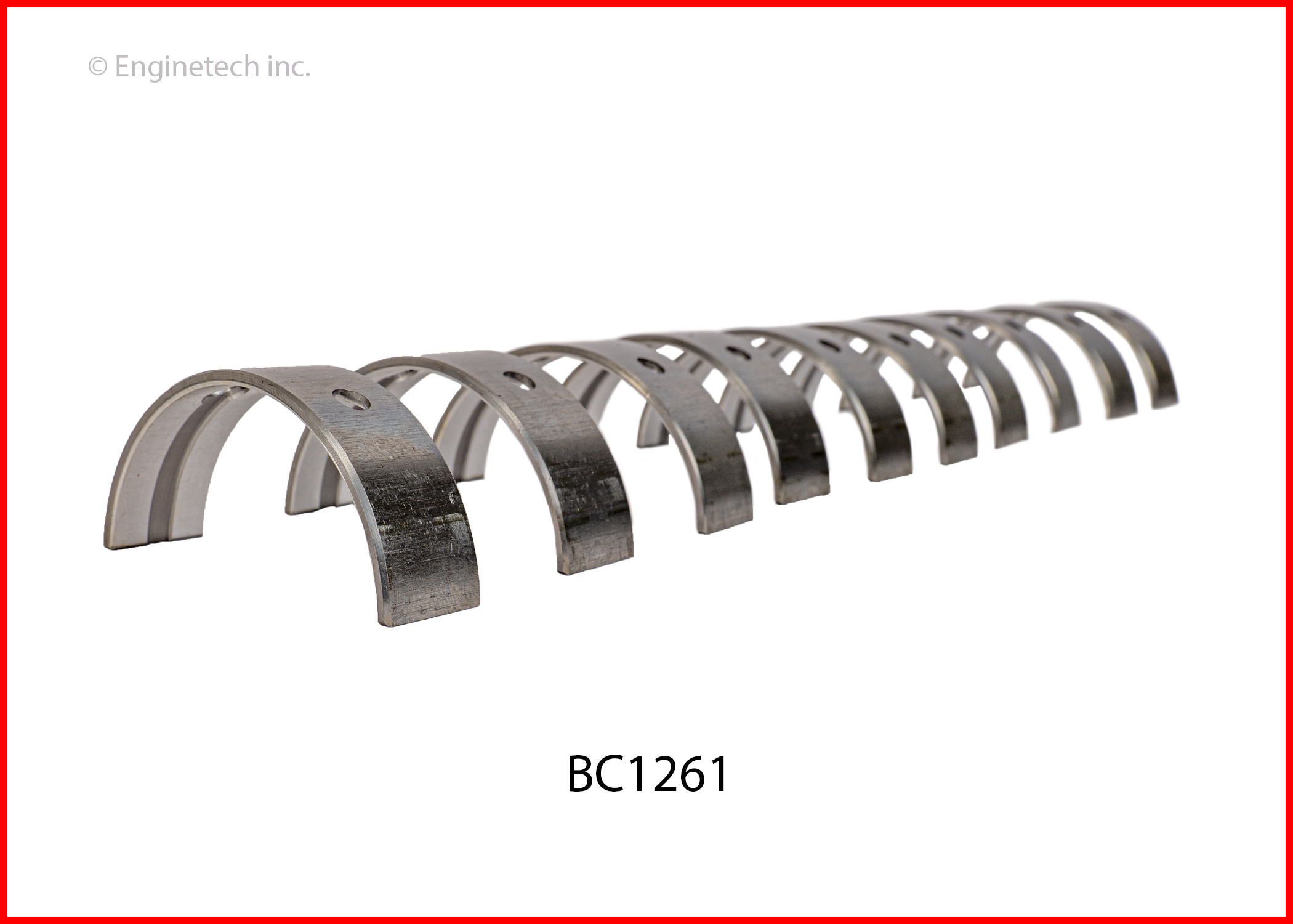 Enginetech Engine Full Crankshaft Main Bearing Set - BC1261.25
